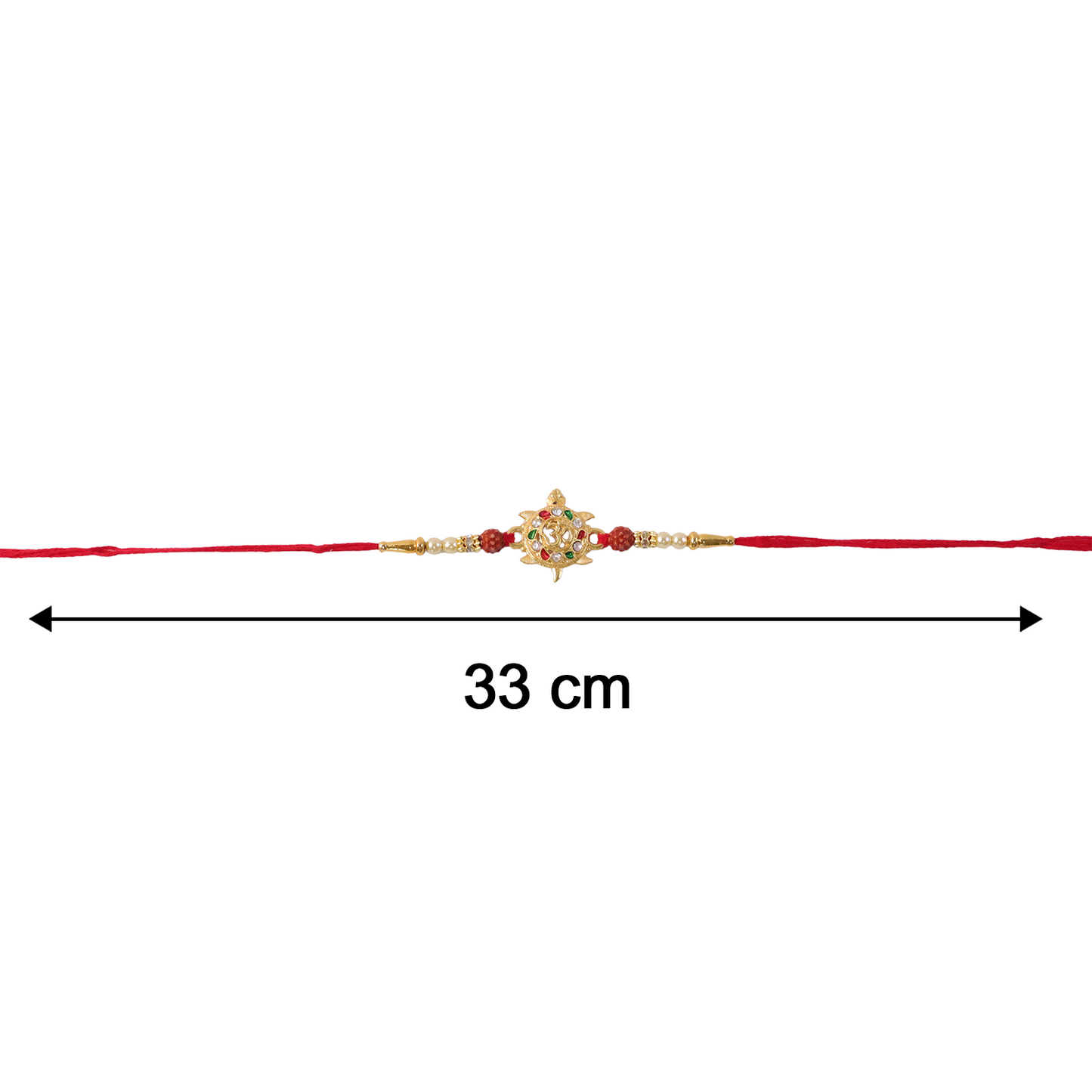Size guide for Om symbol Rakhi