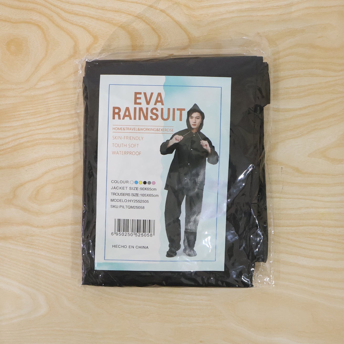 All weather EVA raincoat set for full rain protection
