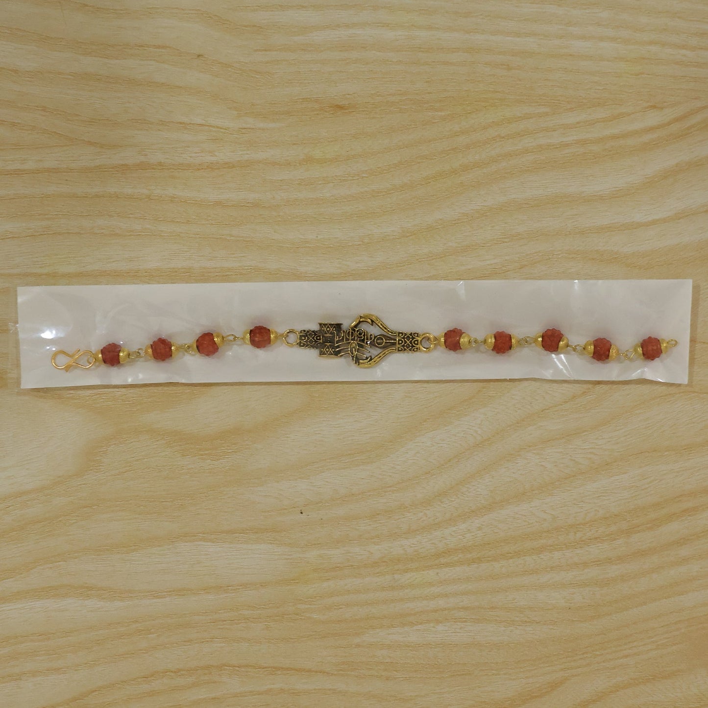 Mahakal Trishul Damru Rudraksha Rakhi, Oxidized Pendant Rakhi for Brother (1 Pc)