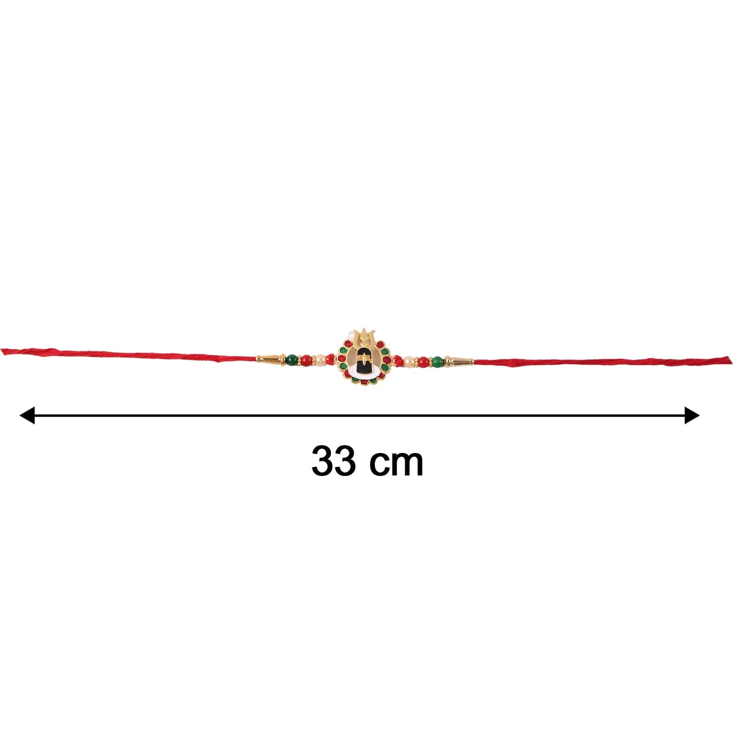 Size display of Shivling Rakhi