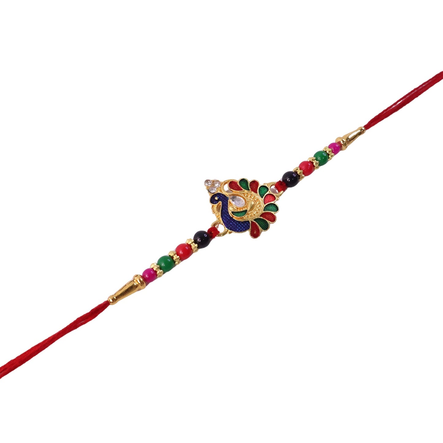 Multicolor bead rakhi for festive occasions