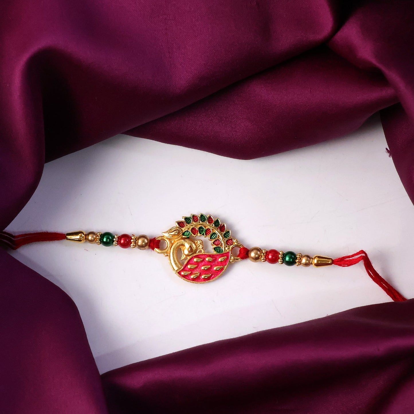 Lightweight Rakhi with a traditional and modern design