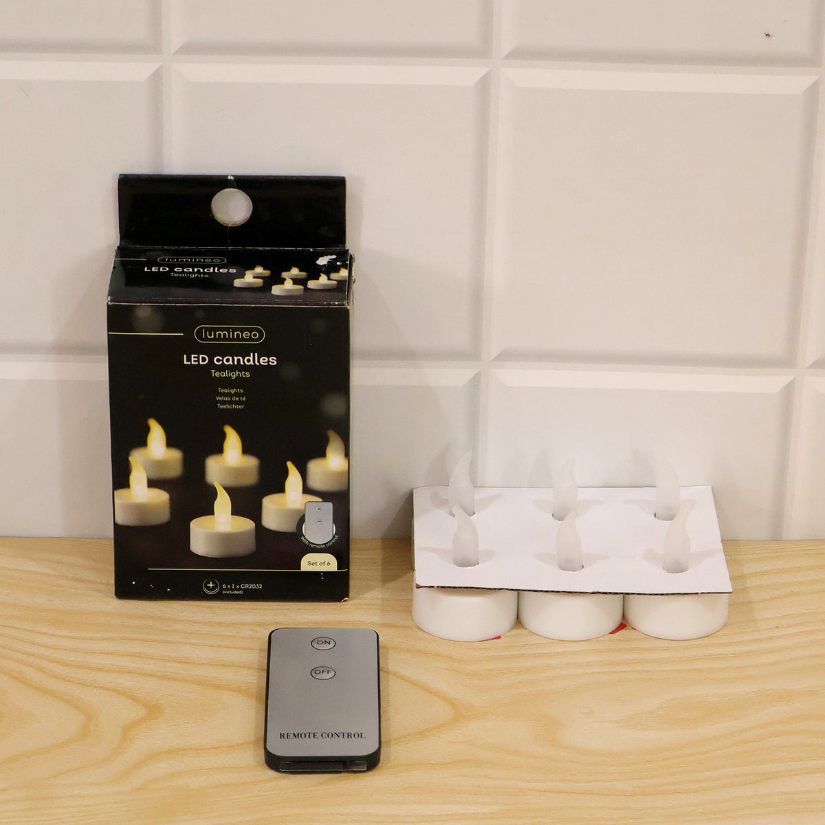 Premium 6 Piece LED Flameless Candle Light Set with Remote Control