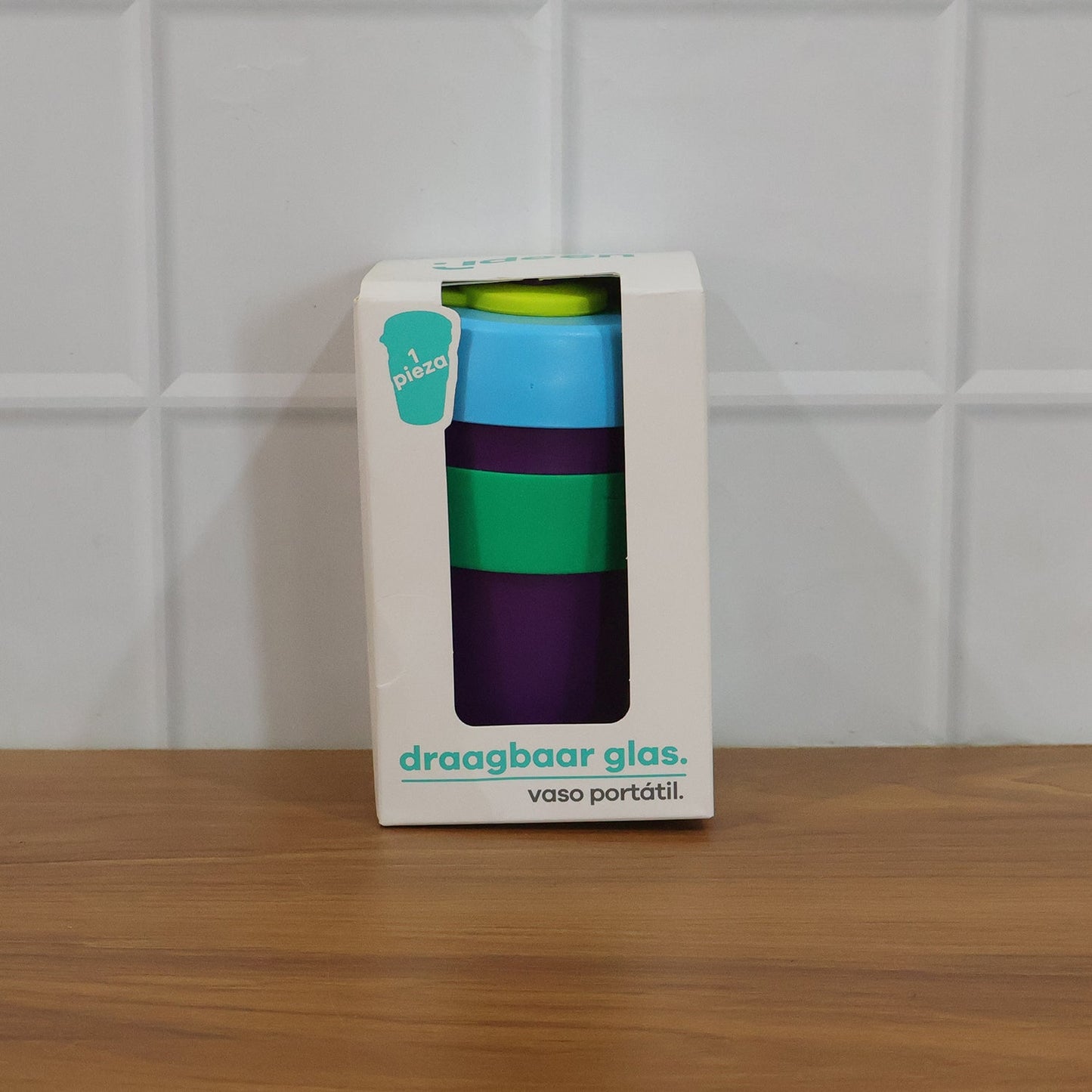 Reusable Colorful Travel Mug with Secure Silicone Lid (1 Pc, 400 ML)