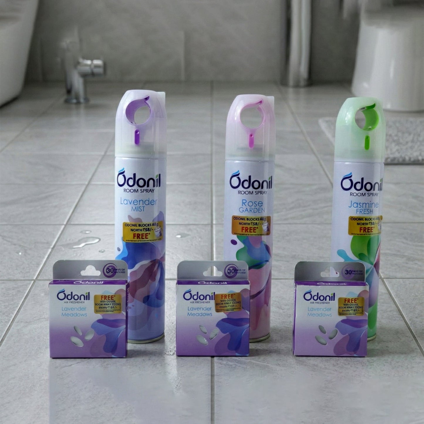 air freshener spray and solid blocks home fragrance
