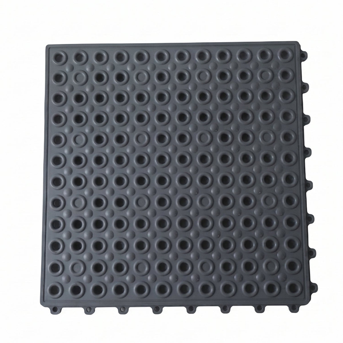 Drainage holes in bathroom anti slip mat for water flow