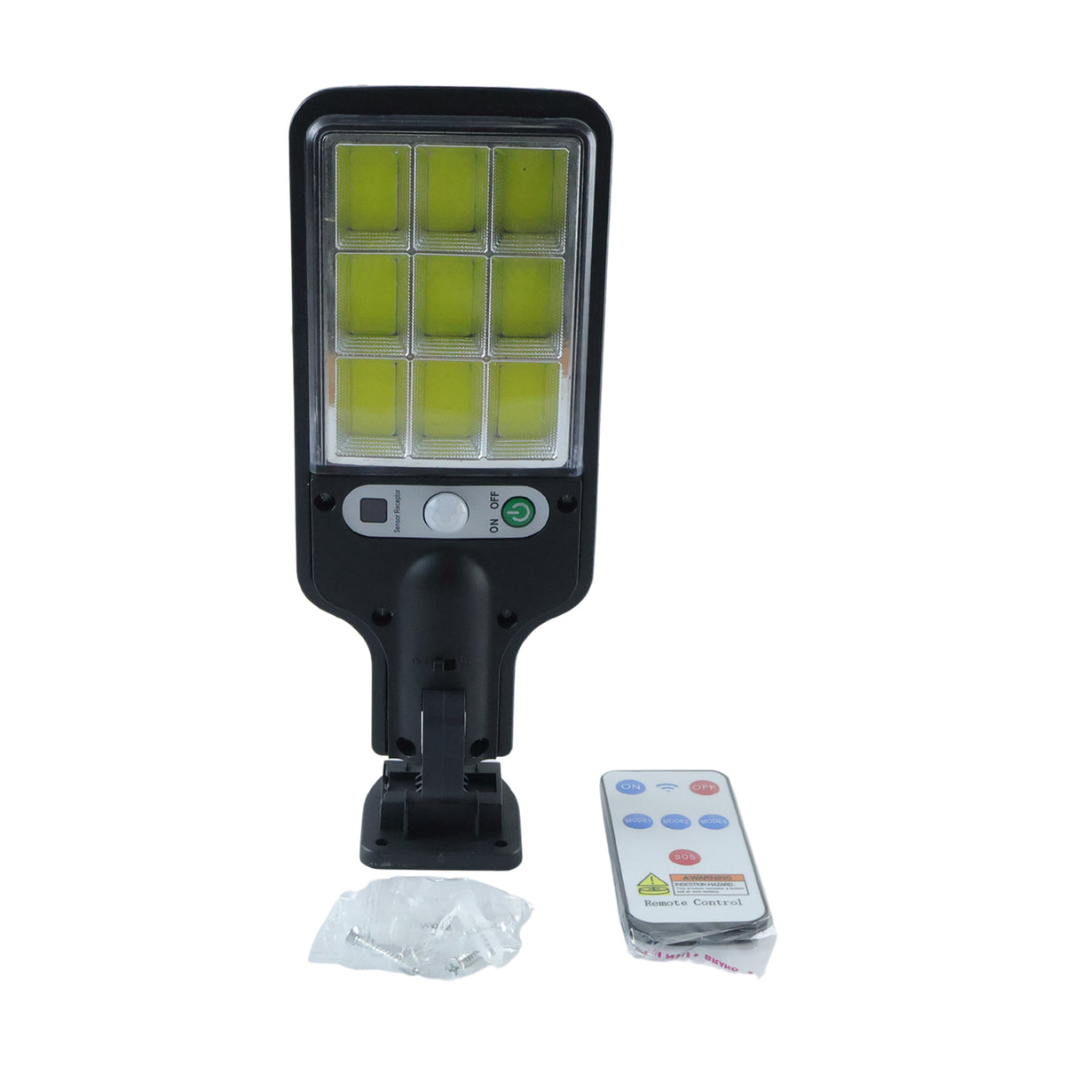 High-Power Solar LED Street Light with Motion Sensor & Remote Control