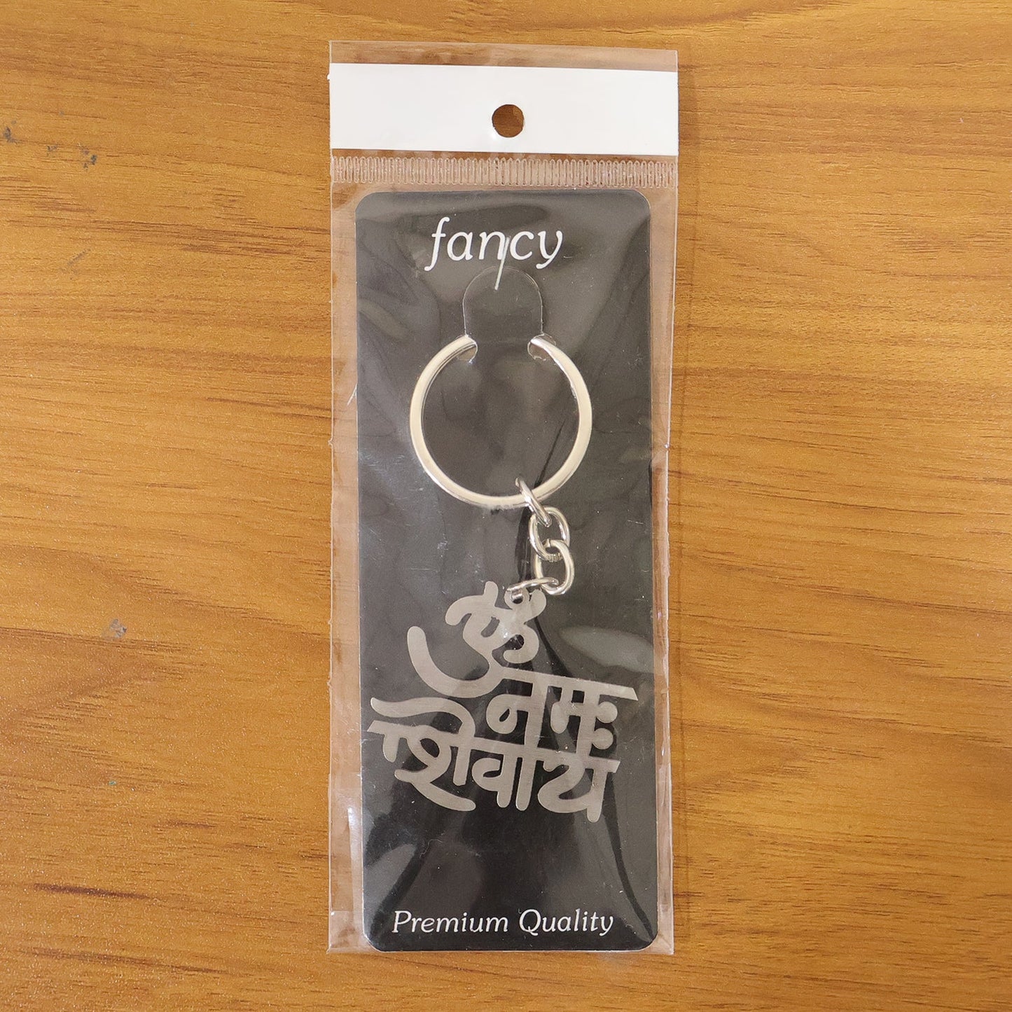 Premium Metal Om Namah Shivay Engraved Keychain 1 Pc