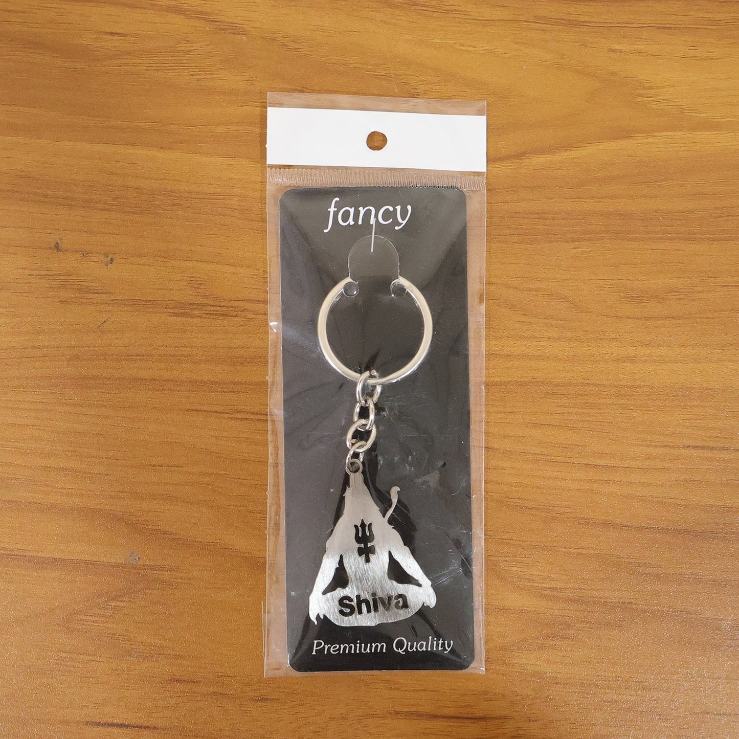 Premium Metal Lord Shiva Trishul Design Keychain 1 Pc