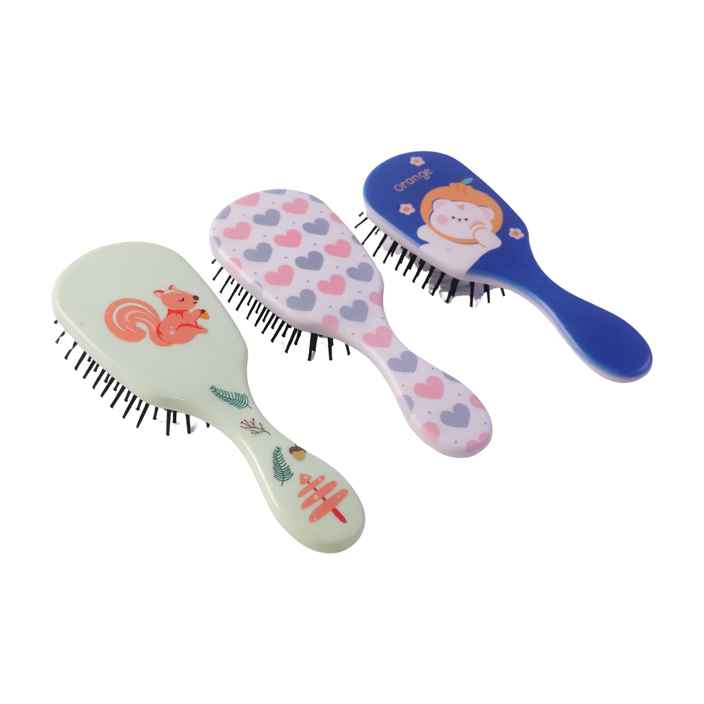 Fun and Colorful Mix Design Kids Hair Comb (1 Pc, Mix Design)