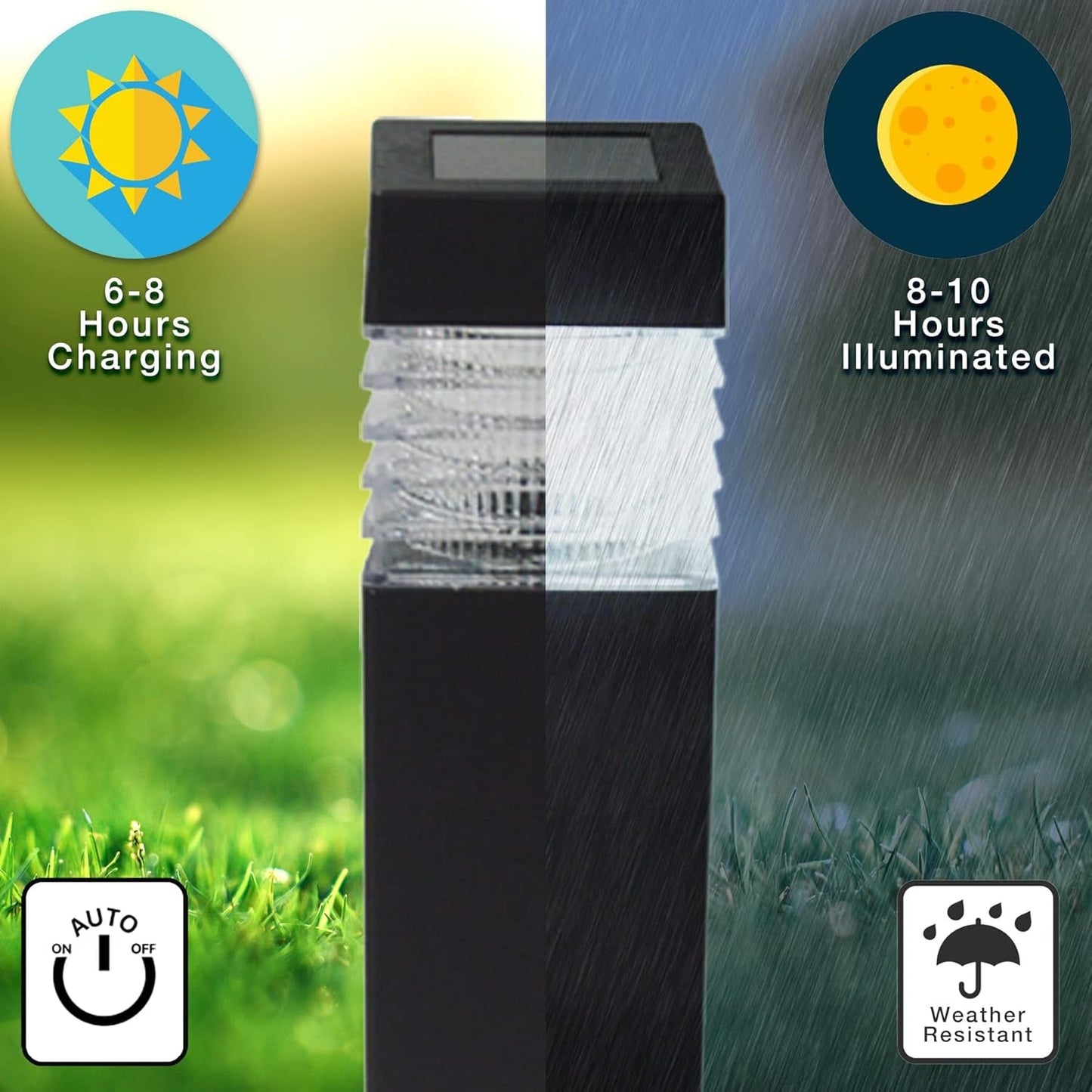 Waterproof solar garden light