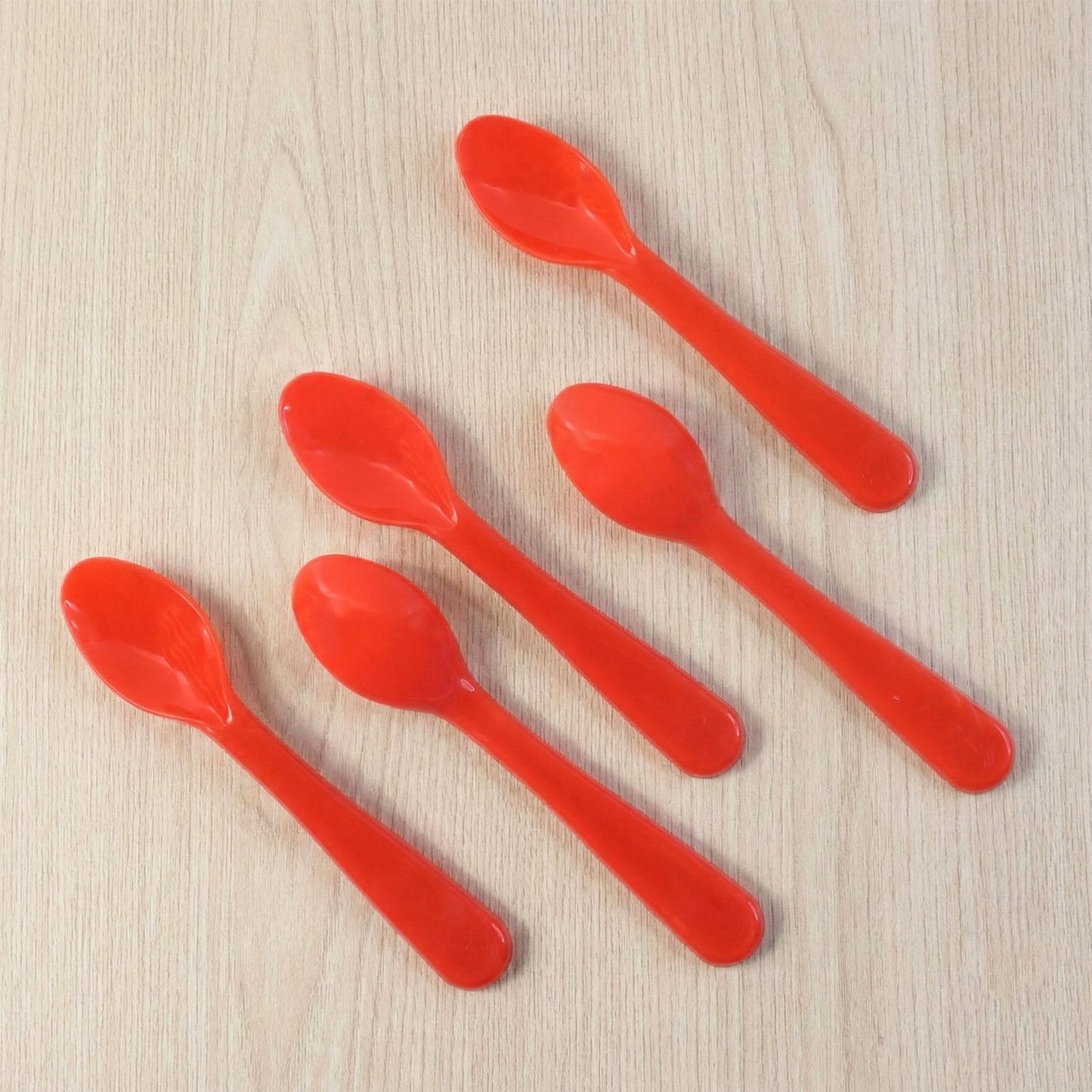 Food Plastic Spoon Set Table Spoon Tea Spoon Coffee Spoon Heat Resistant 5 Pc