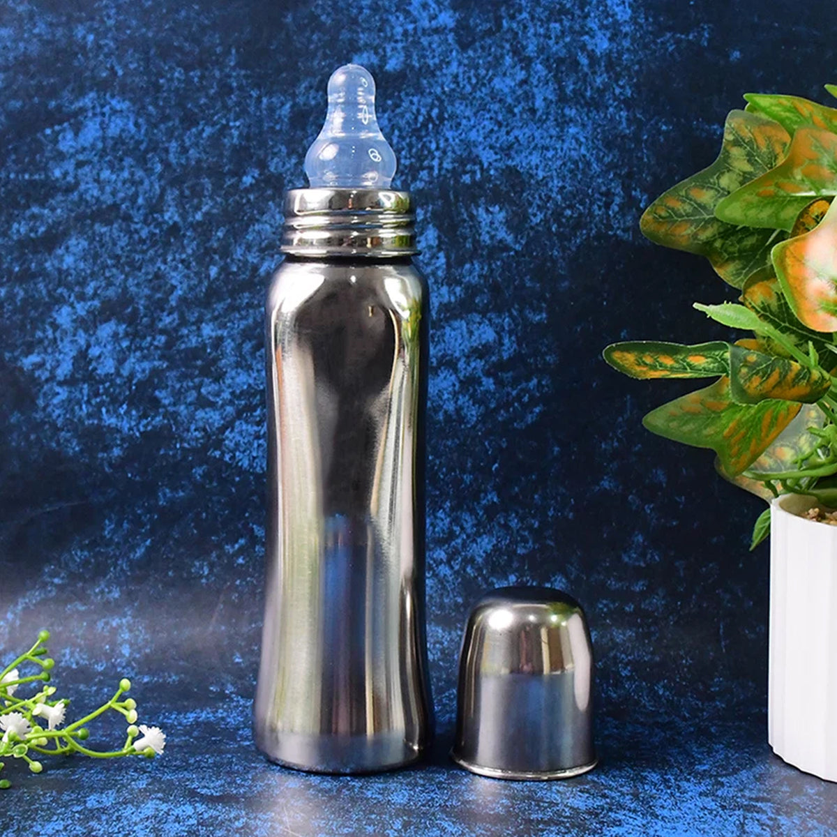Lion Stainless Steel Feeding Bottle 250ml