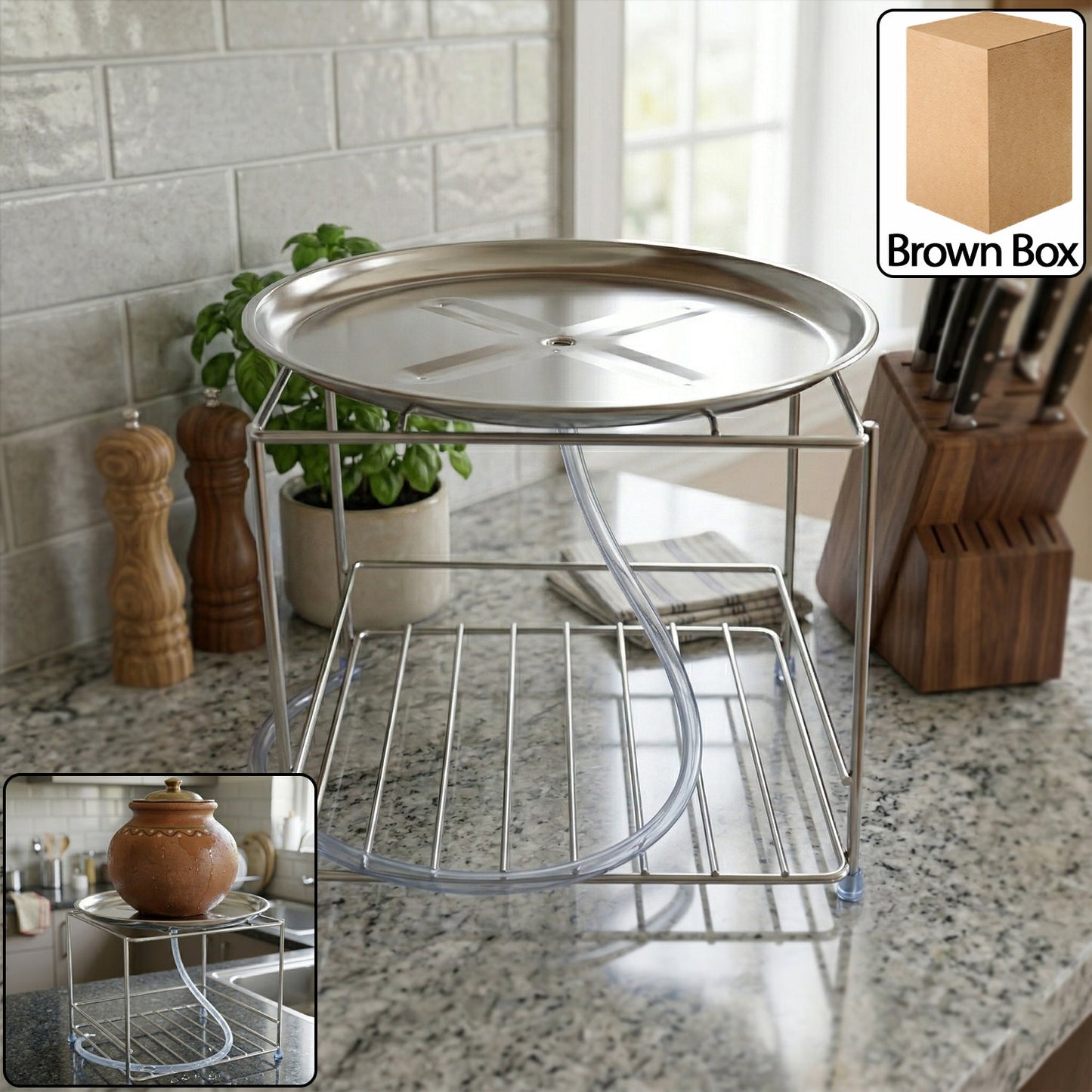 Heavy Duty Stainless Steel Multipurpose Utensils Stand 1 Pc