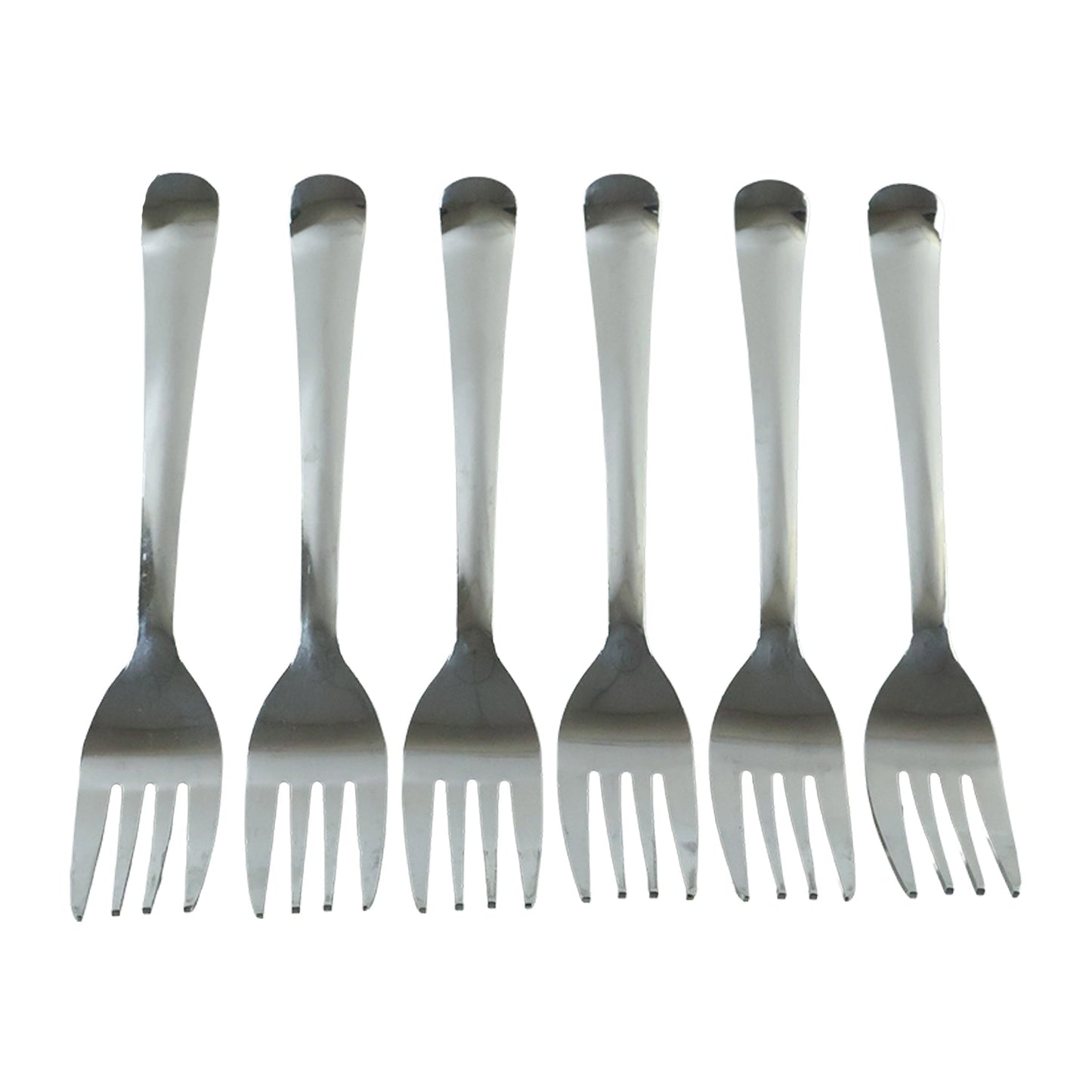 Apex dinner fork set on white background