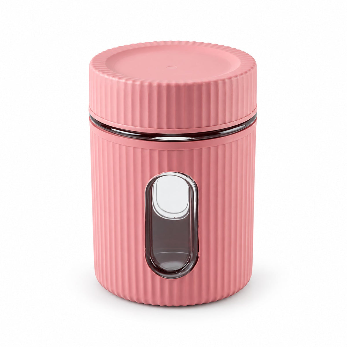 Clear Plastic Storage Container 750 ML with Viewing Window and Screw Lid