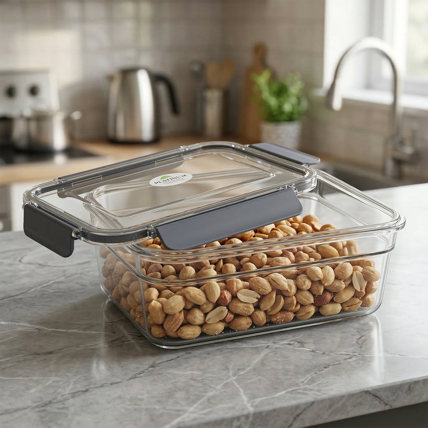 Plastic Airtight Food Storage Container Set(3 Pc, 750 ML, 1500 ML, 2800 ML)