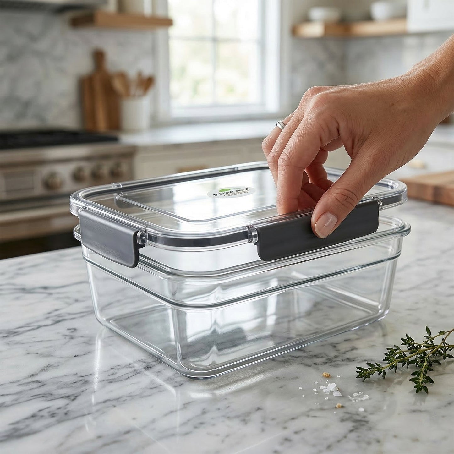 Plastic Airtight Food Storage Container Set(3 Pc, 750 ML, 1500 ML, 2800 ML)