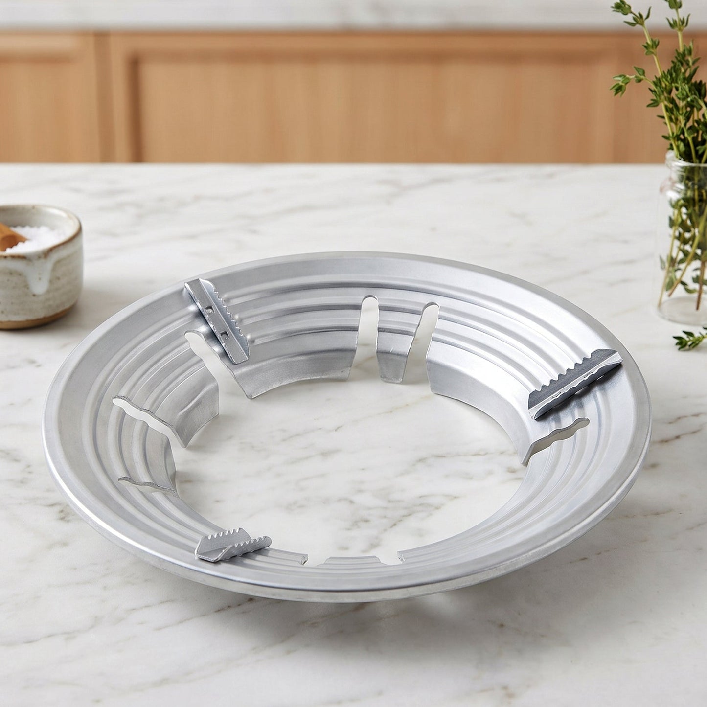 Gas Stove Burner Stand, Stainless Steel Wok Support Ring and Trivet (1 Pc)