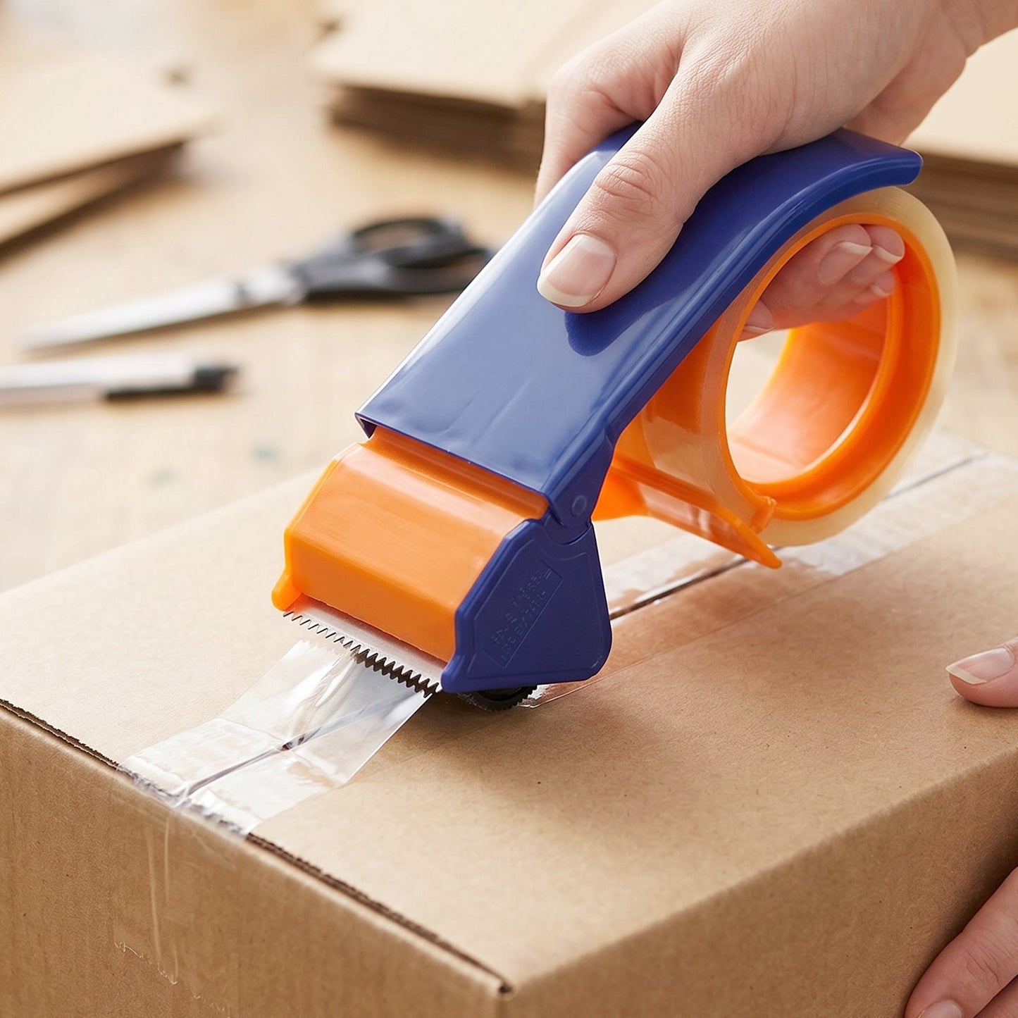 Tape cutter used for carton sealing