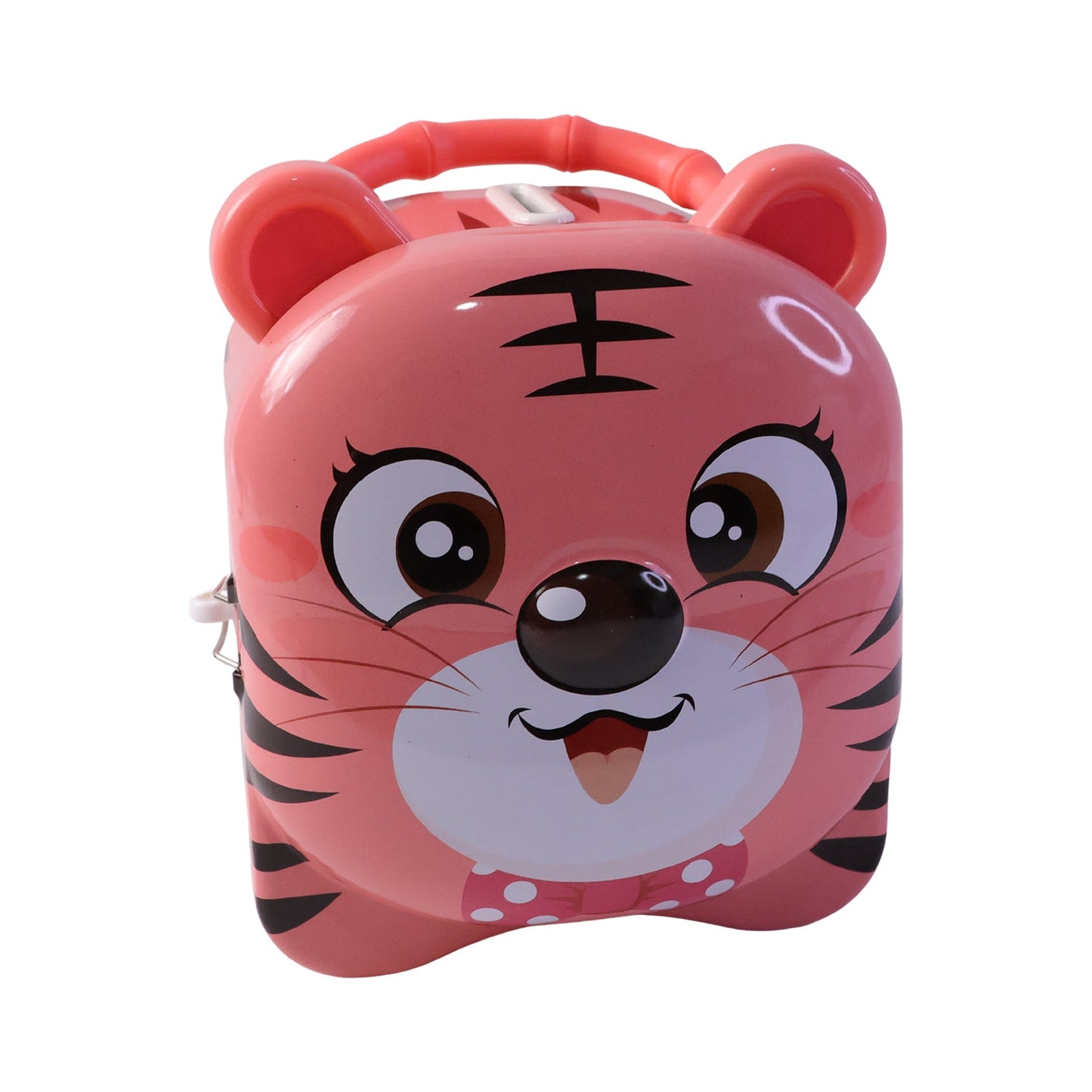 Cute Design Metal Piggy Bank with Lock and Key (1 Pc, Mix Design)