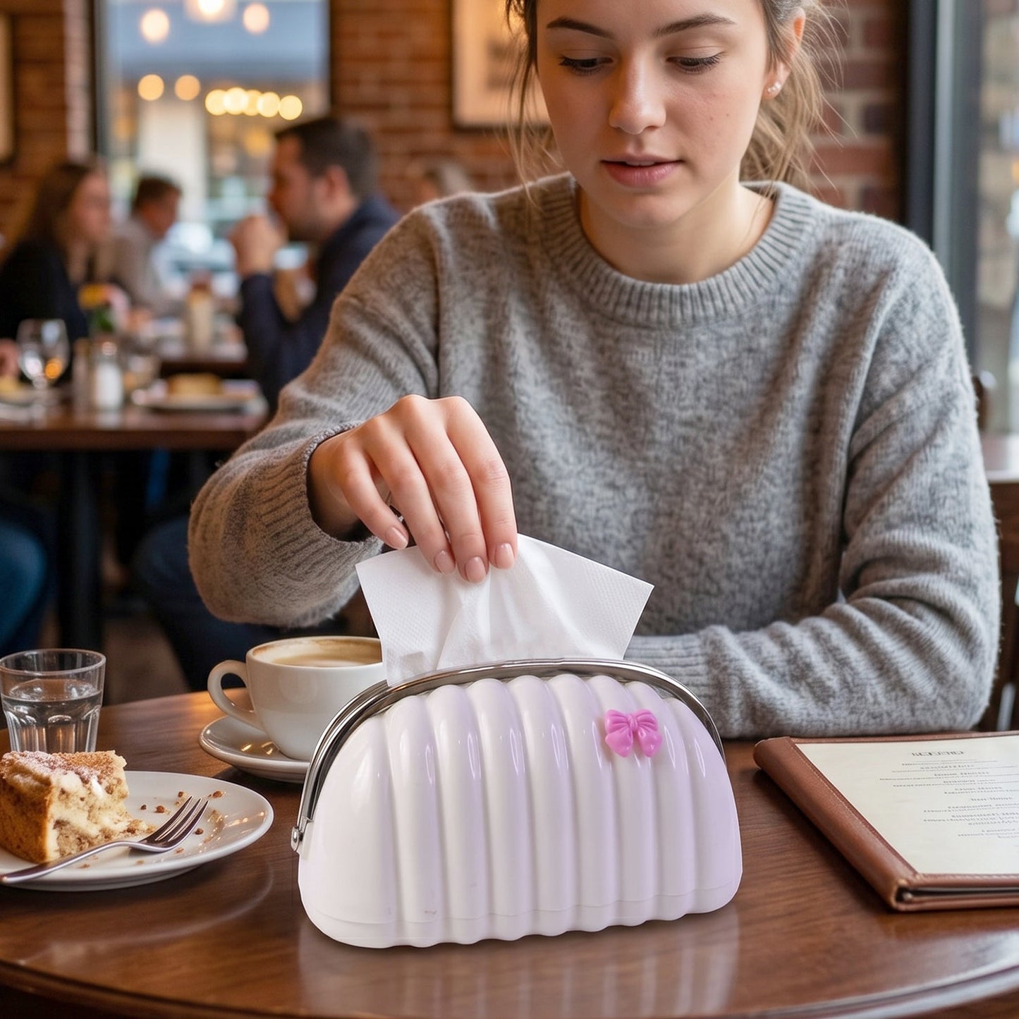 Shell Shape Creative Tissue Dispenser - Decorative Tissue Paper Holder Box