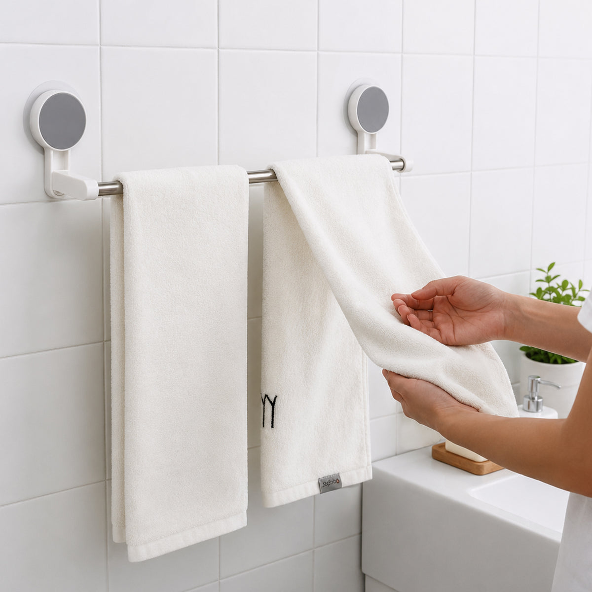 Self-Adhesive Towel Rod - (1 Pc)