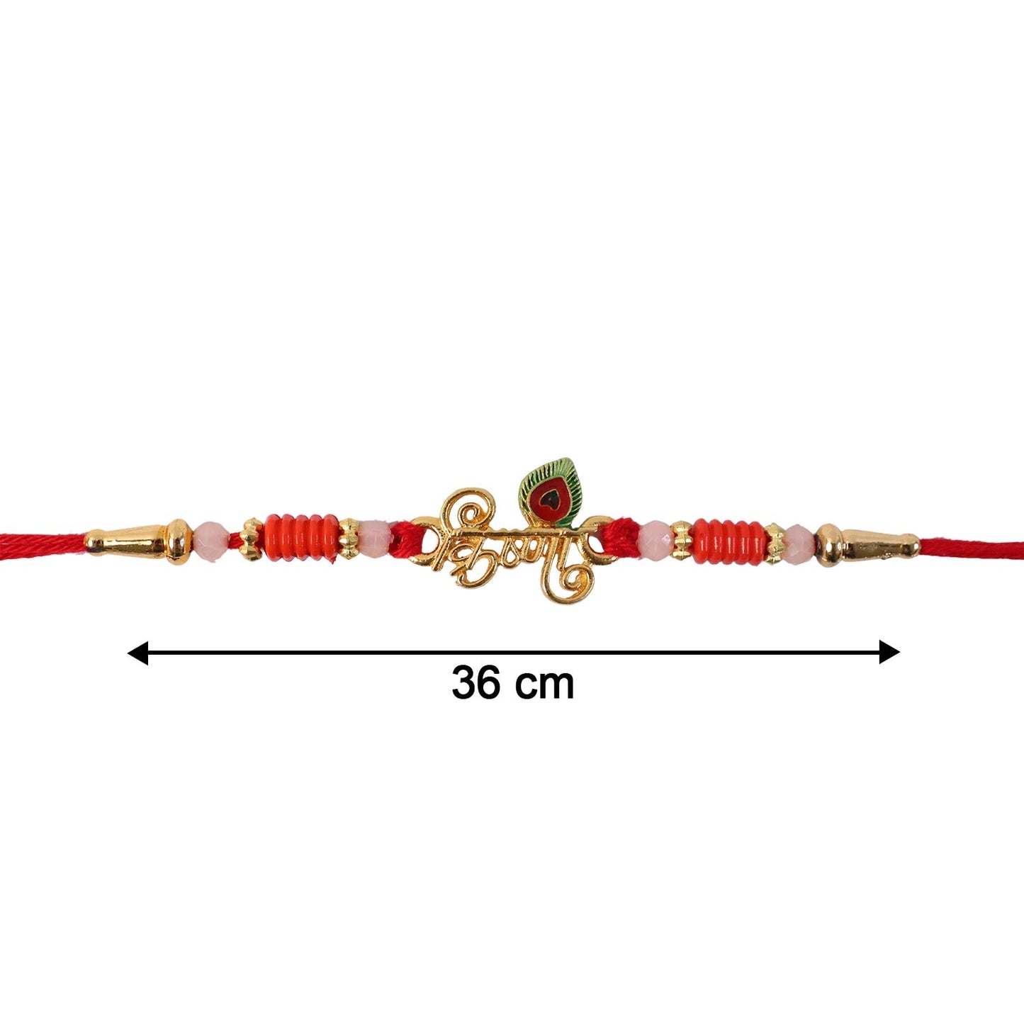 Krishna Naam Devnagari Rakhi tied on wrist