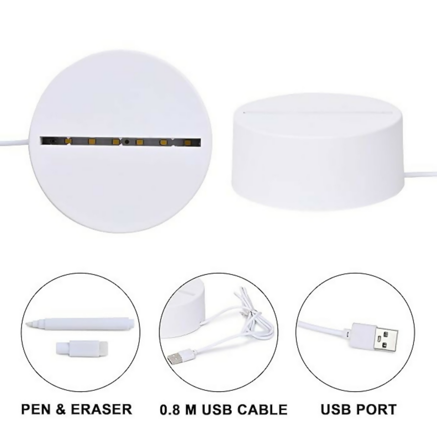 3D Creative Writeable LED Night Lamp