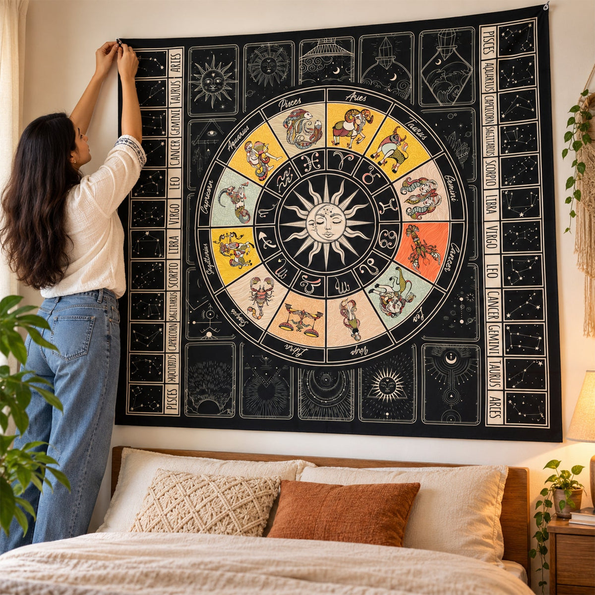 Mandala wall hanging tapestry bedroom decor