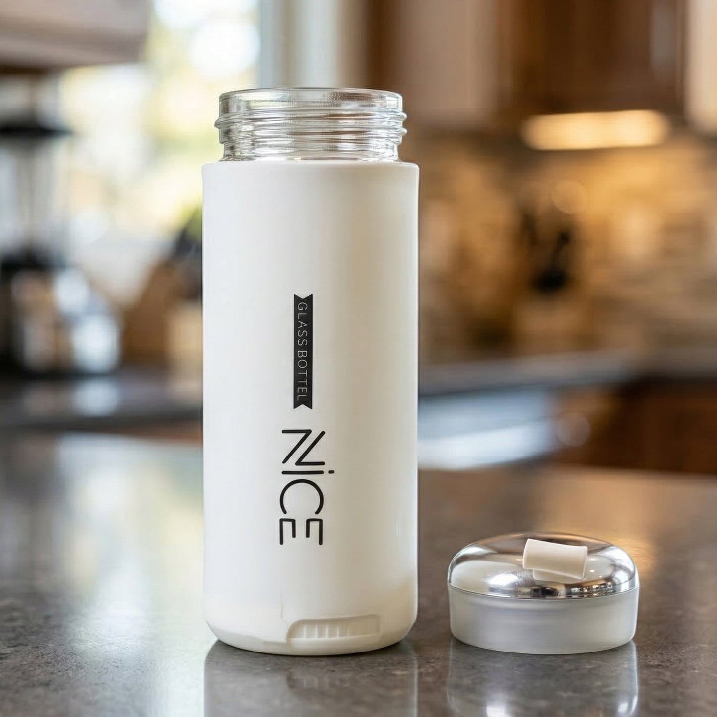 Nice Glass Water Bottle 400 ML Approx