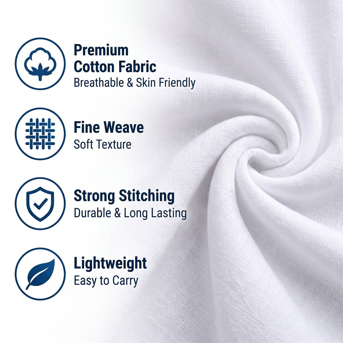Handkerchief fabric detail