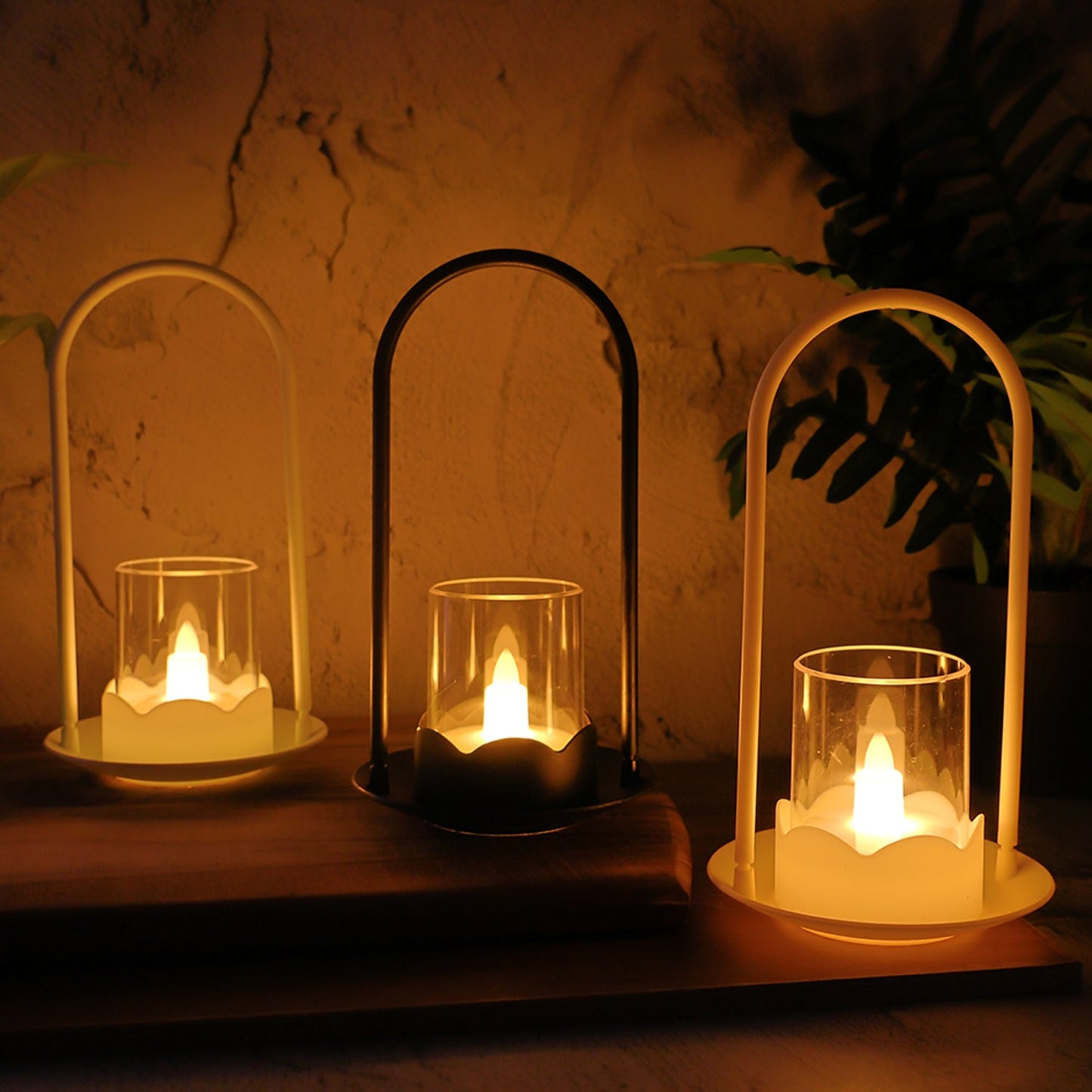 Decorative Wind Light Style Plastic Flameless LED Candles (6 Pc)