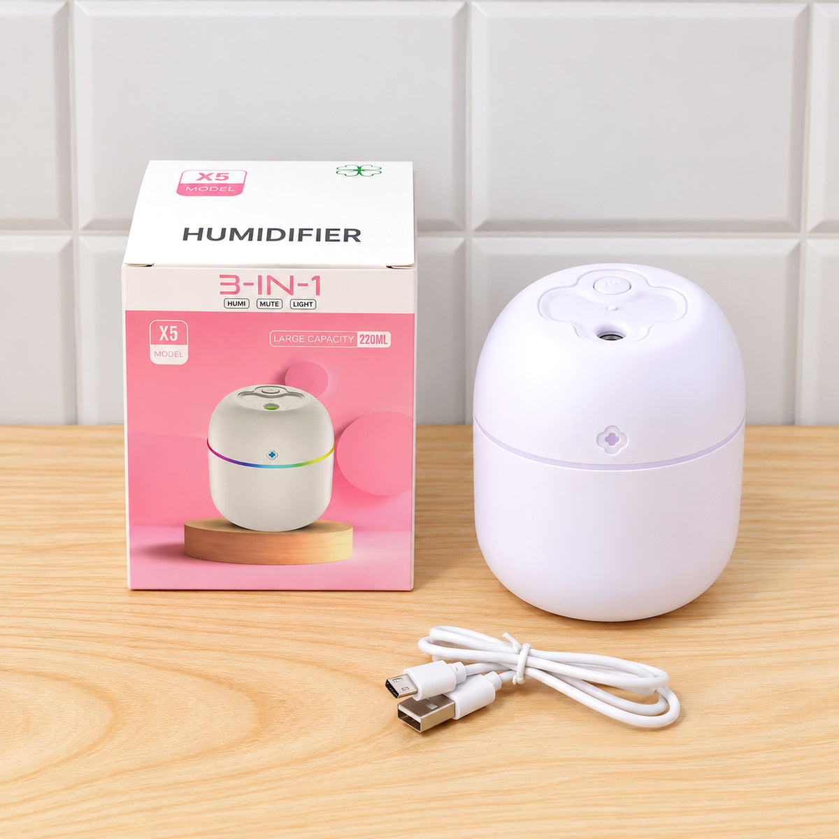 Mini USB Humidifier – Portable Diffuser & Cool Mist 220ML | Airvanta
