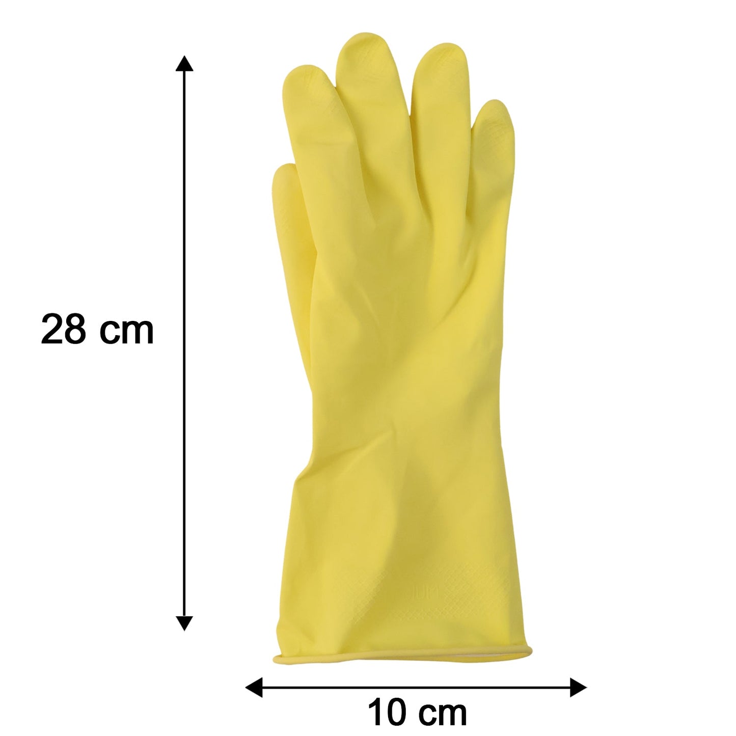 Yellow gloves size dimensions