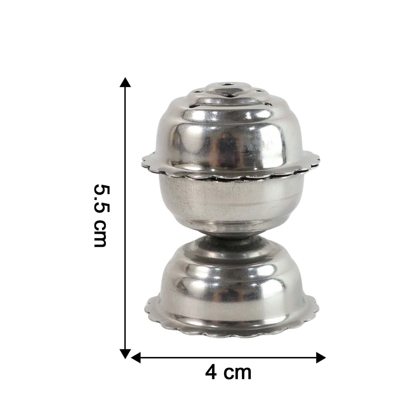 Compact steel incense holder