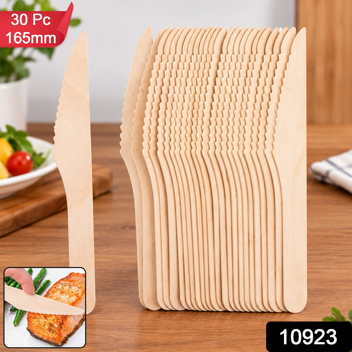 165mm Wooden Knife – 30 Pcs Pack