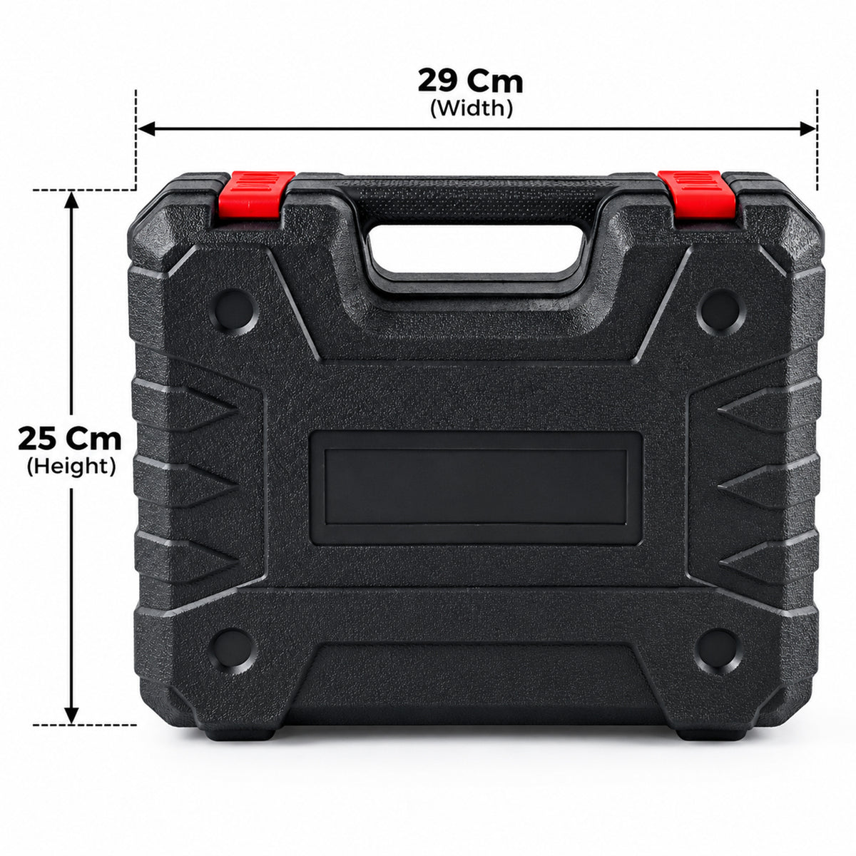 Cordless Drill Machine Kit With 2 Batteries Accessories And Plastic Carry Case