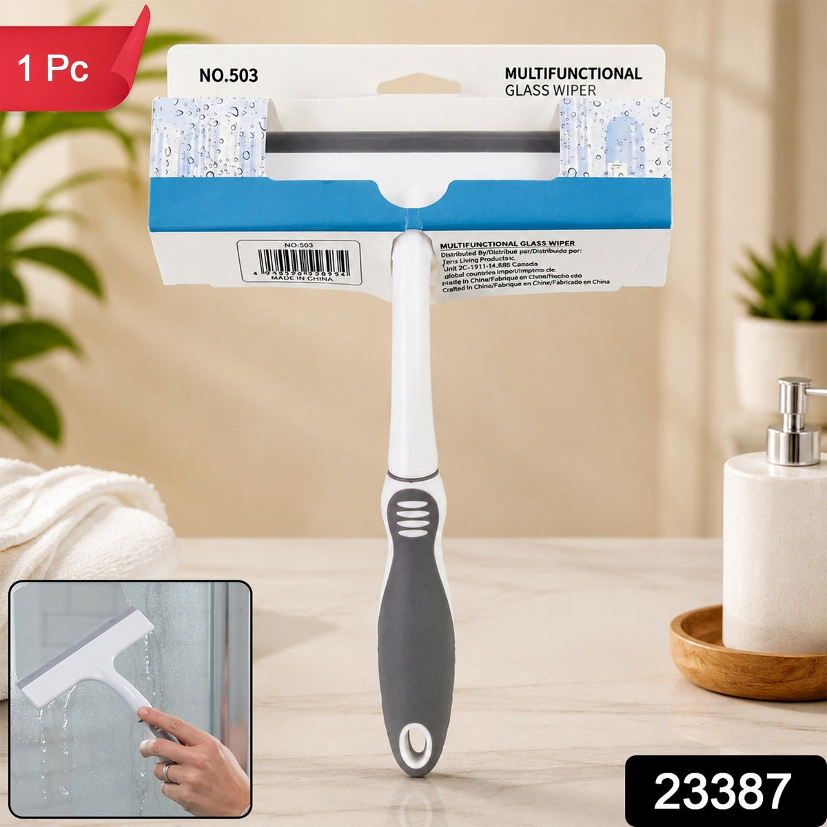 Multifunctional Glass Wiper Squeegee for Streak-Free Cleaning