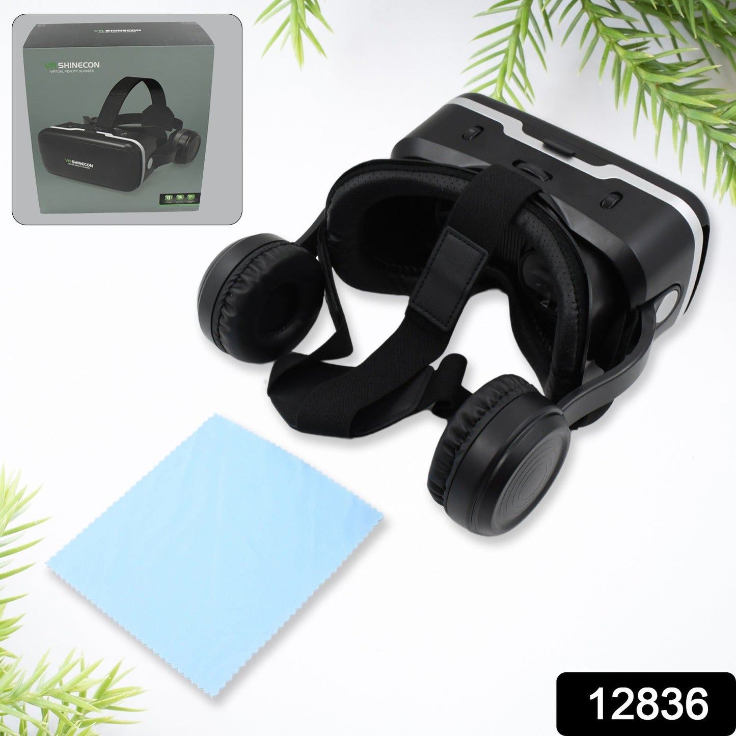 3D / HD VR Glasses Virtual Reality Goggles Headset for iOS for Android Smartphone VR Goggles-For 3D VR Movies Video Games with Headphones (1 Pc)