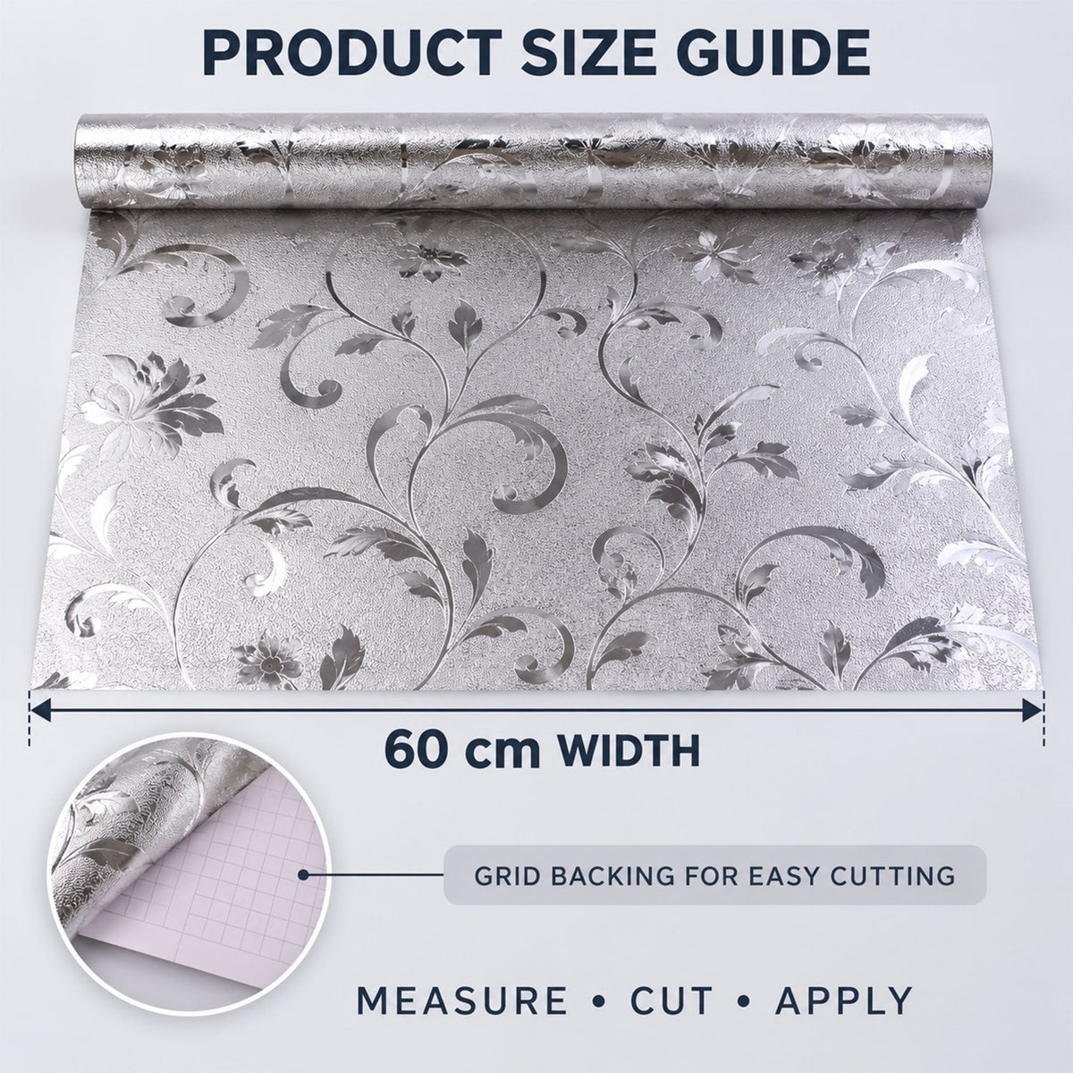 100x60cm Floral Wall Cover