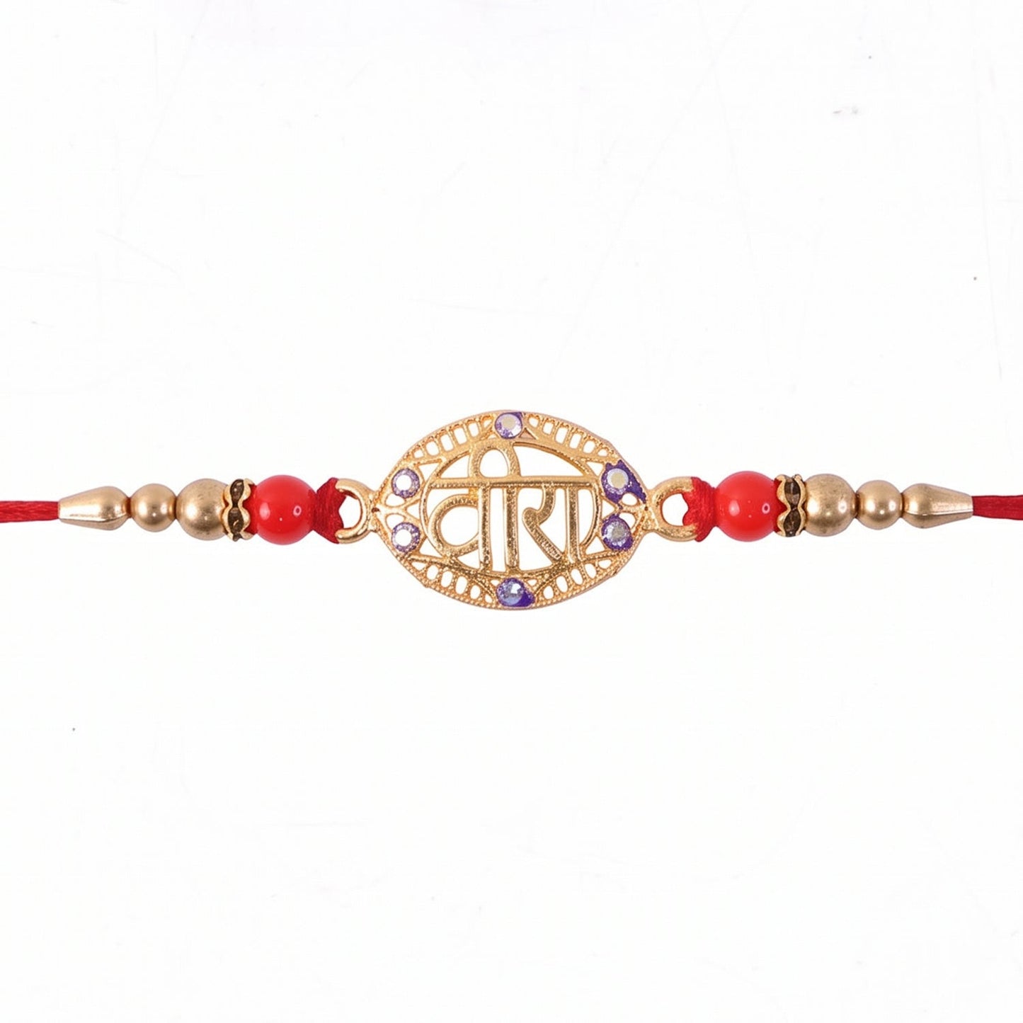 Lightweight thread Rakhi highlighting comfort and style