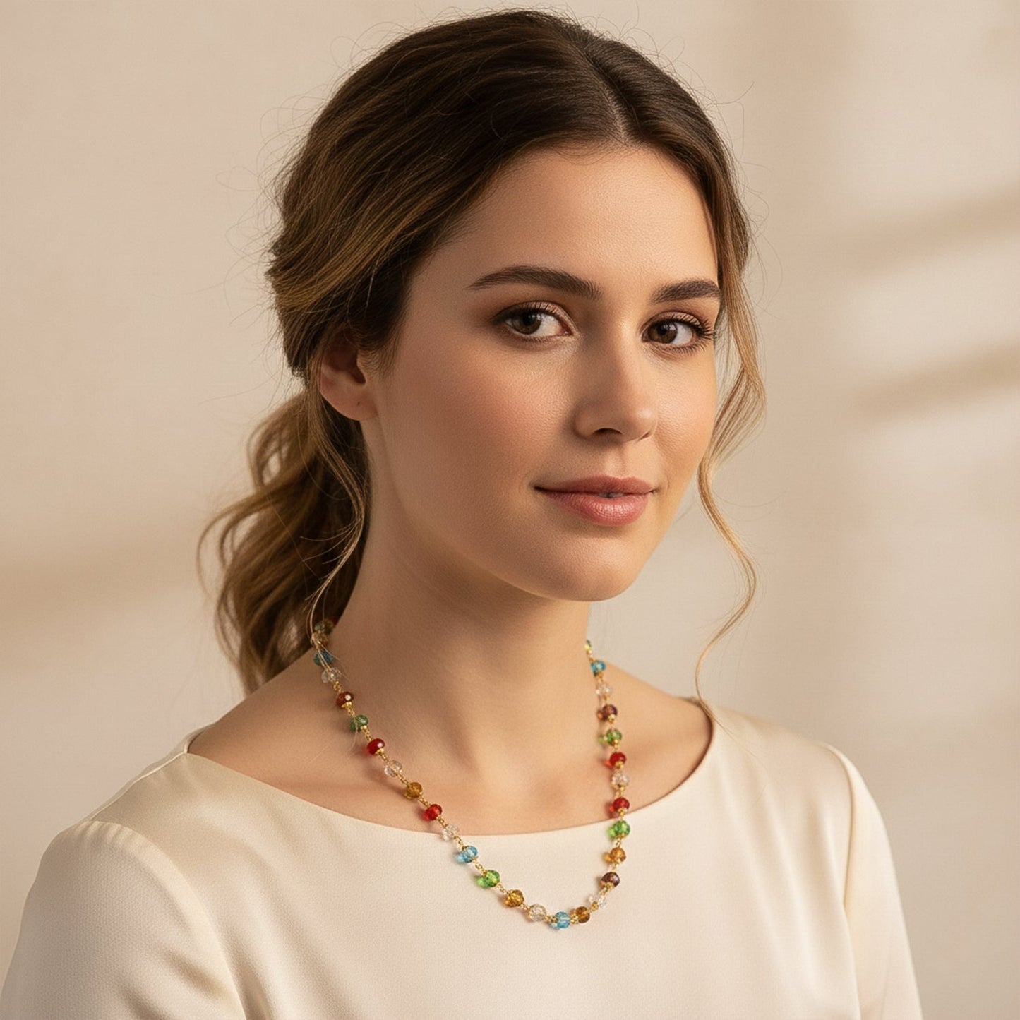 Trendy beaded necklace