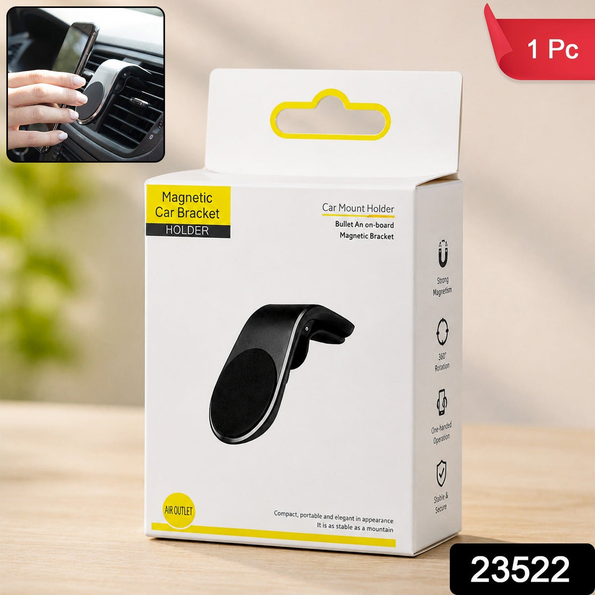 Magnetic Car Air Vent Phone Holder for Foldable Navigation