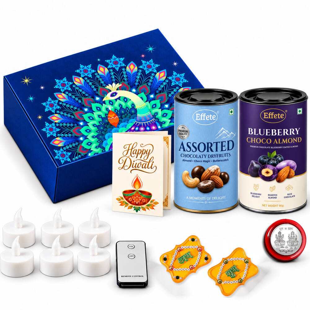 Blueberry Almond and Assorted Chocolate Diwali Hamper