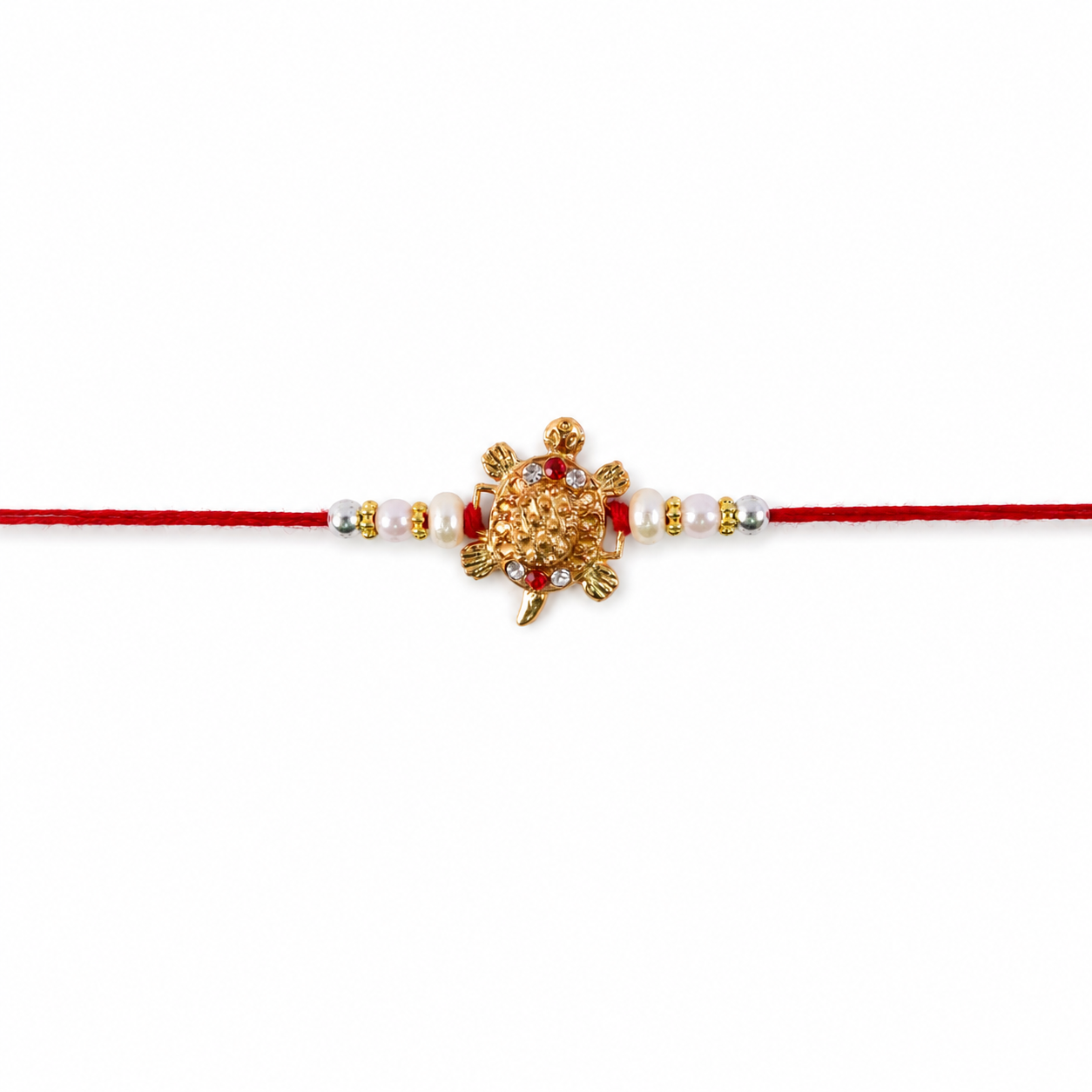 Bright and attractive gold turtle design rakhi for Raksha Bandhan