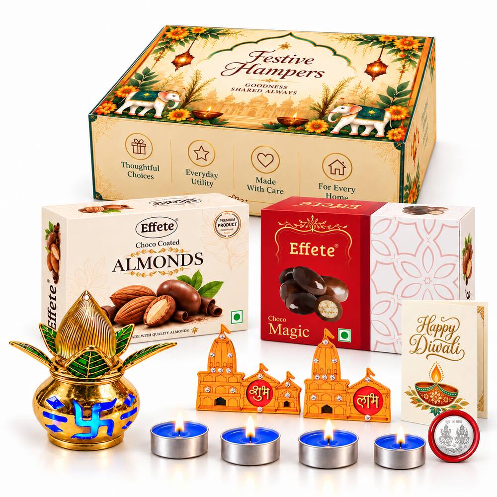 Choco Almond and Choco Magic Kalash Hamper