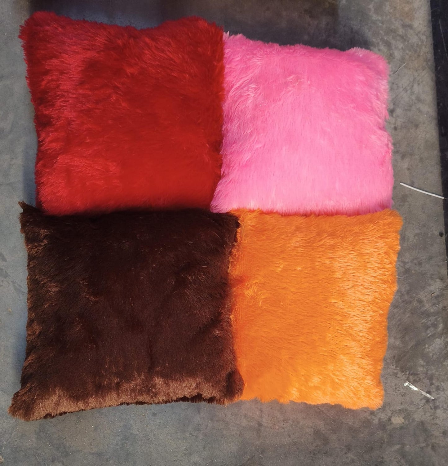 Super Soft Fluffy Cushion Pillow (1 Pc, Mix Color)