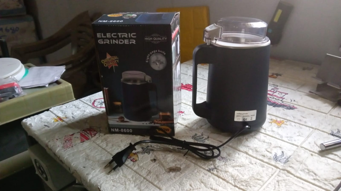 Electric Coffee & Spice Grinder Machine for Home, Fine Powder Maker (300W)