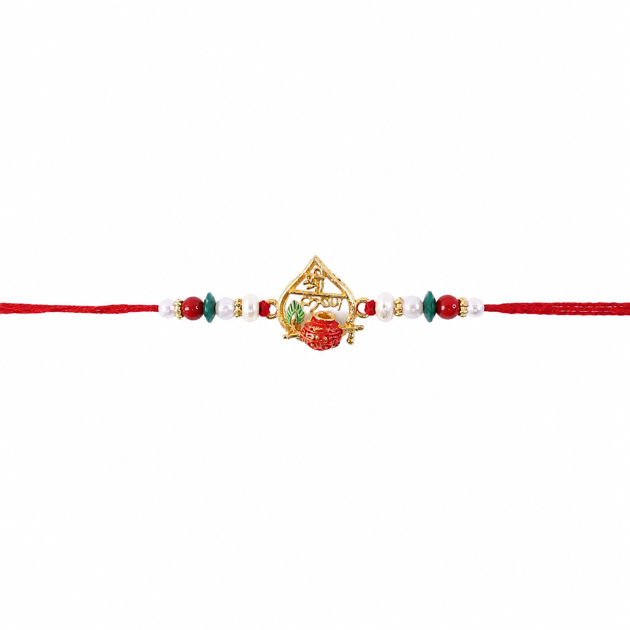 Beautiful designer rakhi with modern traditional look for Raksha Bandhan celebrations